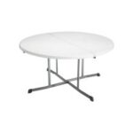 Mesa redonda plegable LIFETIME de 1.52 cm de diametro estilo maletin