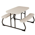 Mesa de picnic infantil almendra