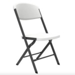 Silla plegable LIFETIME color blanco granito