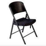 Silla plegable LIFETIME color  negro