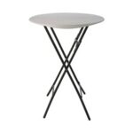 Mesa Coctelera plegable Bistro de 83cm de diametro por 110cm de alto
