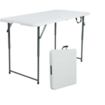 Mesa plegable rectangular 1.20m portafolio