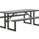 Mesa de Picnic adulto plegable LIFETIME de 1.83m color caf? marron (6 personas).
