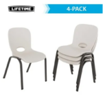 Paquete de 4 sillas apilables LIFETIME  para niños